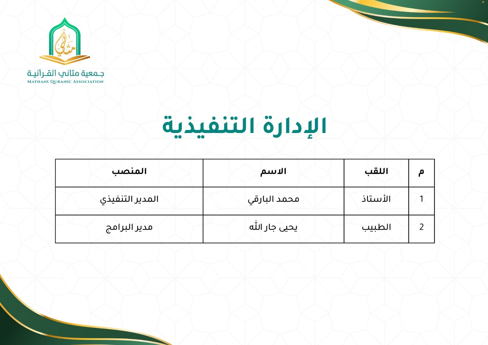 الإدارة التنفيذية